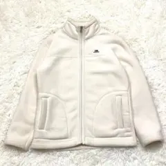 【美品】 McGREGOR レディース フリース ボア 白 ロゴ L 裏起毛