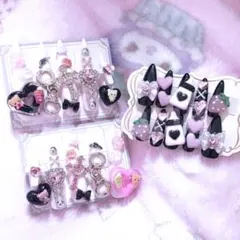 【本日限定価格】量産型♥平成♥いちご♥ゴテゴテ♥女児ネイルチップまとめ売り
