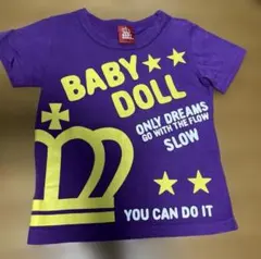 BABY DOLL 紫 Tシャツ 王冠デザイン100