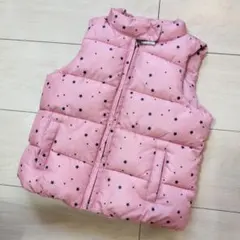 【Gap】ピンク 星柄✨️ ダウンベスト