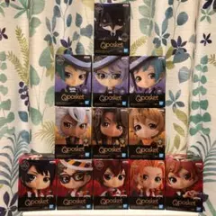 ツイステ Qposket アズールフロイドジェイド　レオナリドル　フィギュア