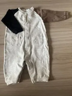 美品 60-80コムサイズム COMME CA ISM ロンパース