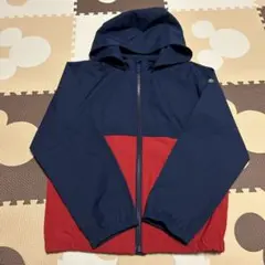 フード付きジャケット ネイビー/レッド