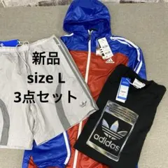 adidas ジャージ上下セット グレー Mサイズ Lサイズ - メルカリ