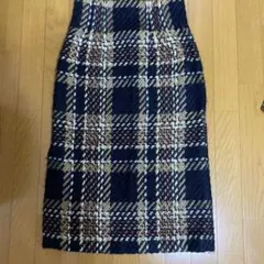 Mila Owen チェック柄タイトスカート サイズ1