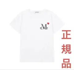 ムセント ラブリッツミニハートロゴラウンドネック クロップド 半袖Tシャツ