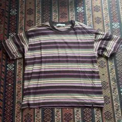 nano universe ストライプ Tシャツ