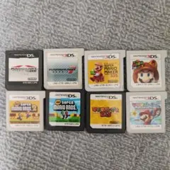 任天堂DS 3DS ソフト ８個セット スーパーマリオ　カート7　3Dランド