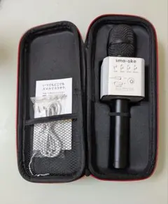 スマオケ ブラック ☆ Bluetooth カラオケ ワイヤレス マイク