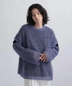 HARE メッシュニットレイヤードスウェットのサムネイル