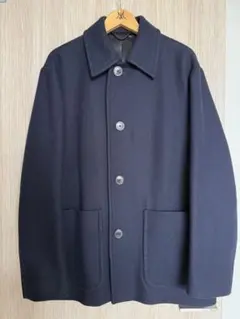 DRIES VAN NOTENネイビー ウール ピーコートVALLEYMILLS DRIES VAN NOTENネイビー ウール ピーコートVALLEYMILLS