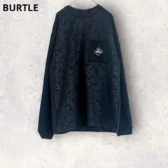 BURTLE バートル　作業服　長袖カットソー　ブラック M 薄手トレーナーのサムネイル