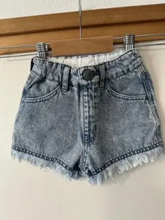 【未着用】BREEZE デニムショートパンツ フリンジ付き 90