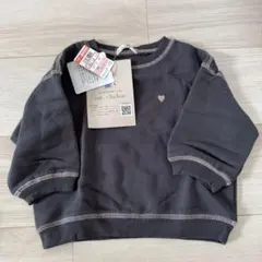 【新品未使用】mir.. x hichon ダークグレー濃灰　トレーナー　裏起毛