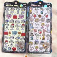 【正規品】ボンボンドロップシール 新作 SNOOPY ちゅるきら 2枚セットのサムネイル