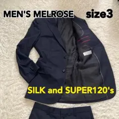 MEN'S MELROSE スーツ セットアップ ネイビー ストライプのサムネイル