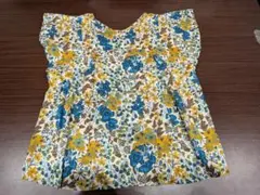 極美品】リバティ フェリシテ ゴムギャザーブラウス ハンドメイド 