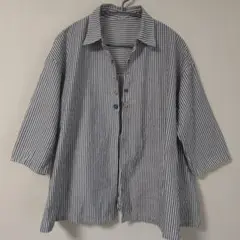 【美品】SUFFUSE ストライプ　シャツ　フリーサイズ