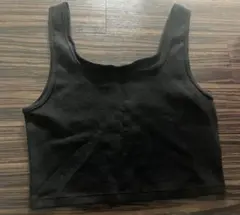 K*O様 一回着美品　H&M タンクトップ　リブ　キャミソール　ブラック　S？