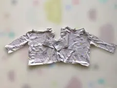 双子 ハート柄カットソー2点セット