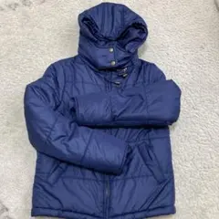 pink adobe フード付きダウンジャケット ネイビー