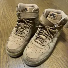 NIKE Air Force 1 ベージュ ハイカット スニーカーこよ様専用