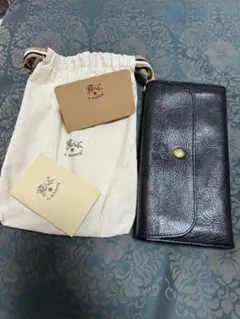 イルビゾンテ財布　長財布　黒革