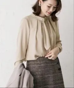 URBANRESEARCHROSSOWOMENデザインボウタイブラウス