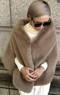 MASCULO リアルファーケープ 楽天市場】ファー ケープの通販