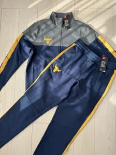 Under Armour フルジップジャケット ネイビー/グレー　上下セット