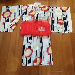 花柄 Lサイズ 浴衣とアクセサリーセット