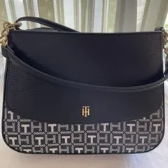 みっちゃん様専用　トミーヒルフィガー　黒　2WAY ショルダーバッグ　モノグラム