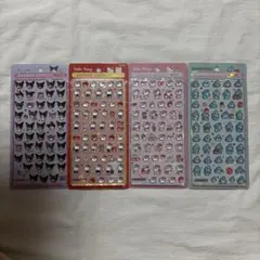正規品　ボンボンドロップ mini サンリオ キャラクターシール 4シートセット