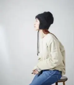 RACAL イヤーカフ付きモヘアウールニットワッチ ニット帽