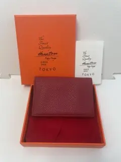 HANATORA ハナトラ レザー カードケース 2つ折り 薄型