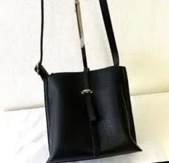 美品⭐️ D.KELLY ブラック ショルダー　　バッグ