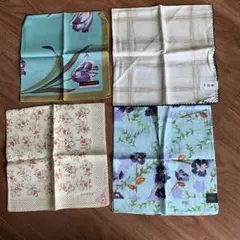 全て新品　全てブランド　ハンカチ　4枚のサムネイル