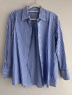 UNIQLO コットンストライプシャツ 長袖