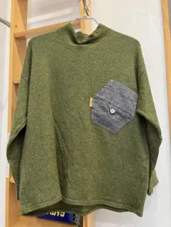 mercibeaucoup, ニットセーター　グリーン　サイズ３