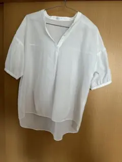 GLACIER ホワイト Vネック 半袖シャツ