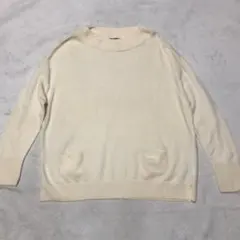 【匿名配送】INDIVI カシミヤ混 ニットセーター 42サイズ XLサイズ