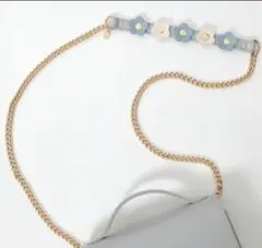 未使用☆　マリークワント　ショルダーベルト　ブルー