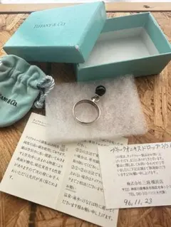 Tiffany オニキスボールチャームリング 12.5号 - メルカリ