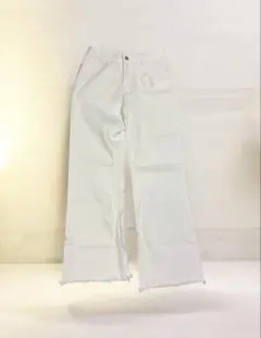 ワイドデニムパンツ アイボリー　未使用のサムネイル