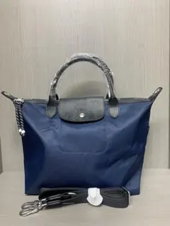 LONGCHAMP トートバッグ プリアージュ ネイビー Ｍ