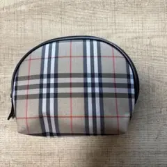 Burberry チェック柄 ラウンドポーチ