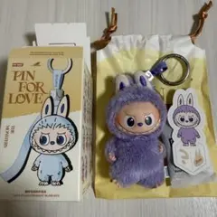 ラブブ PIN FOR LOVE イニシャル ぬいぐるみペンダント【？】