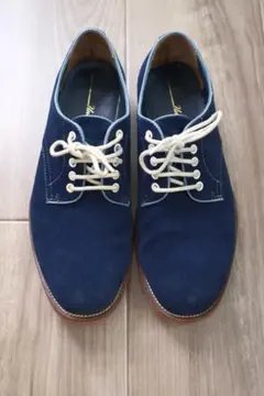 【alfredoBANNISTER】ネイビー スエード レースアップシューズ