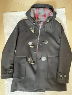FRED PERRY ブラック ダッフルコート JP M