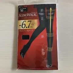 【新品】SLIM WALK M-L ブラック サイズダウンシアータイツ